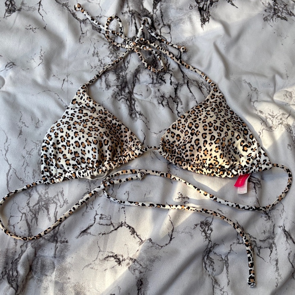 VS Leopard Print Bikini Top
